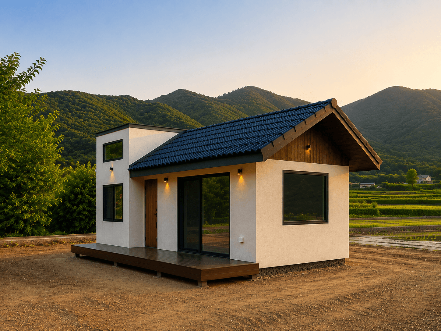 선택한 옵션이 반영된 주택 미리보기